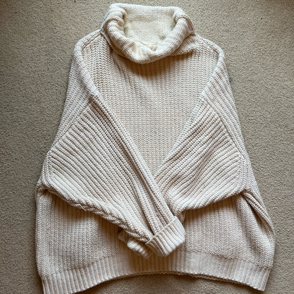 Free People oversized turtleneck sweater